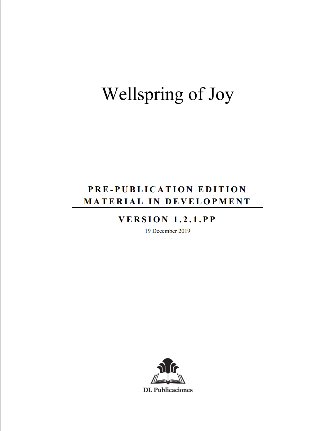 Wellspring of Joy Baha'i Training Institute Materials Ontario