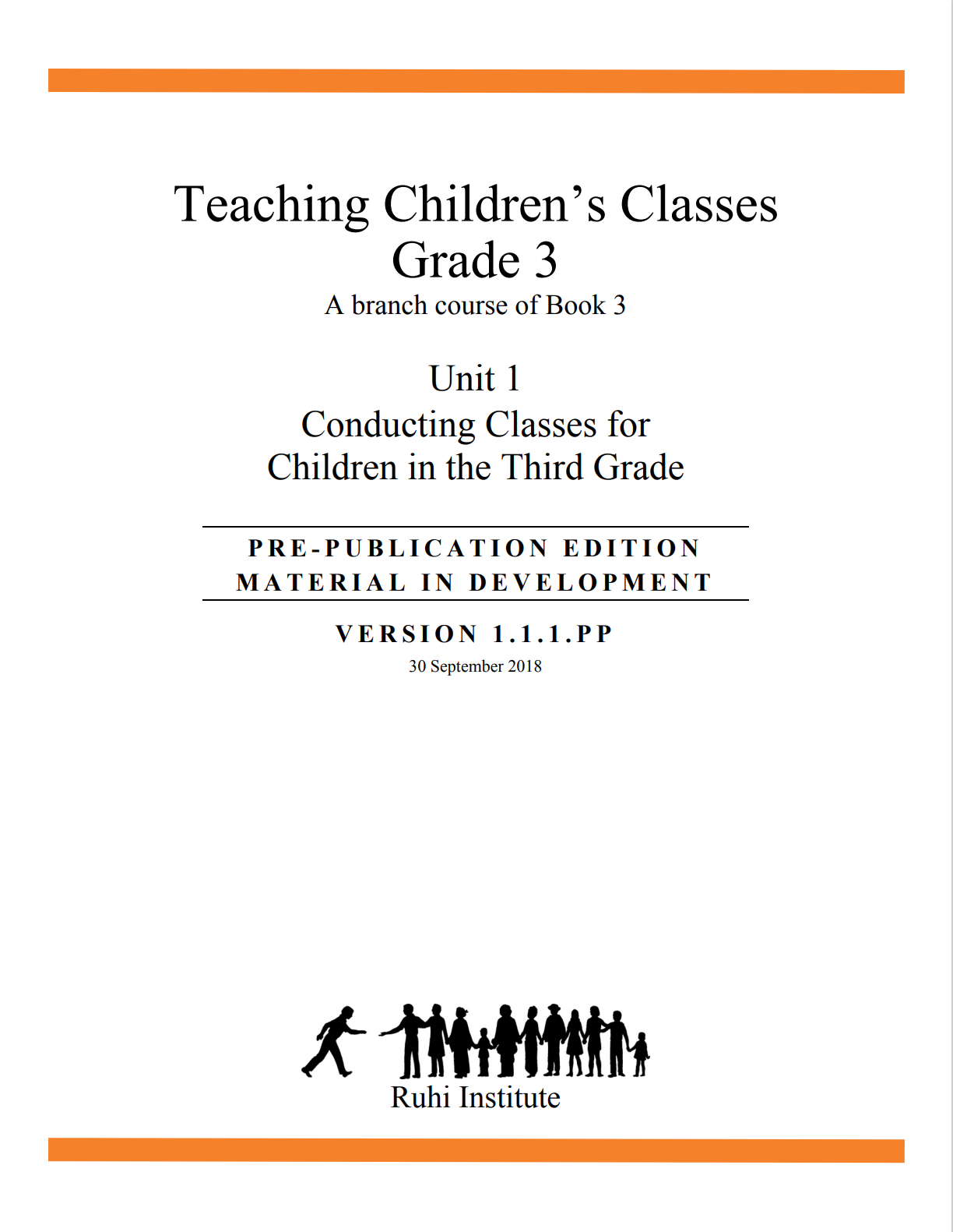 Teaching Childers's Classes - Grade 3 – Baha'i Training Institute ...